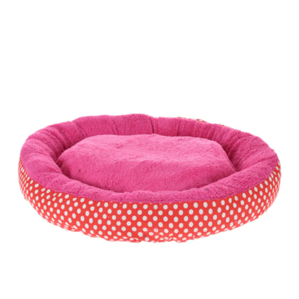 Cama Pet Para Cães e Gatos 40cm Redonda Estampada  POA ROSA - Meu Pet