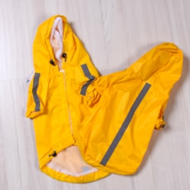 Capa de Chuva para Pet G Ideal para Passear na chuva AMARELO - Meu Pet