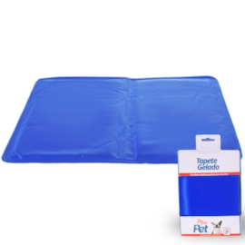 Tapete Gelado Pet Tamanho P 30cm X 40cm para Cães e Gatos AZUL - Meu Pet